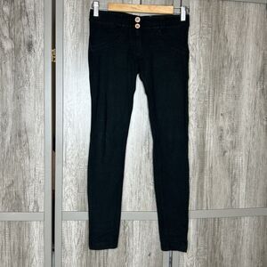 Freddy WR.UP Skinny Pants S/4 Non Slip Waist Stretch Low Rise Black Color